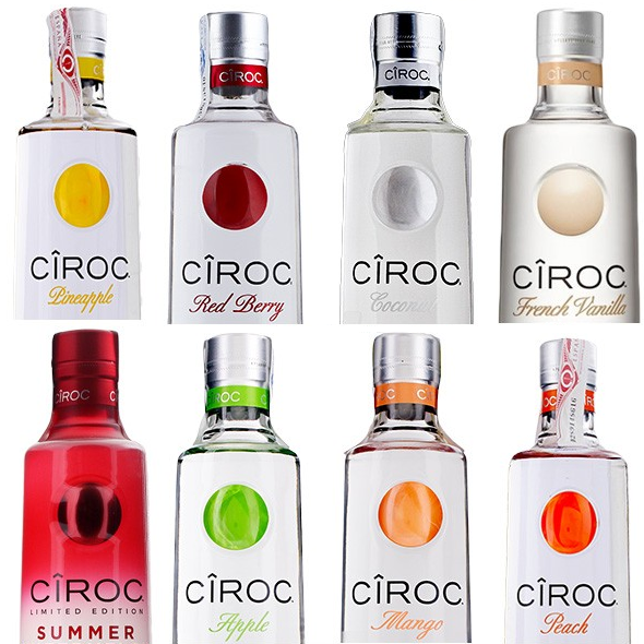 Ciroc Flavored Vodkas  Five Eight Liquors