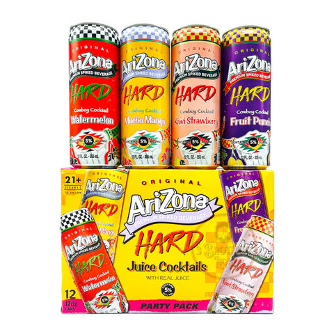 Arizona Alcohol Hard Spiked Juice Cocktails Party Pack 12Pk Variety