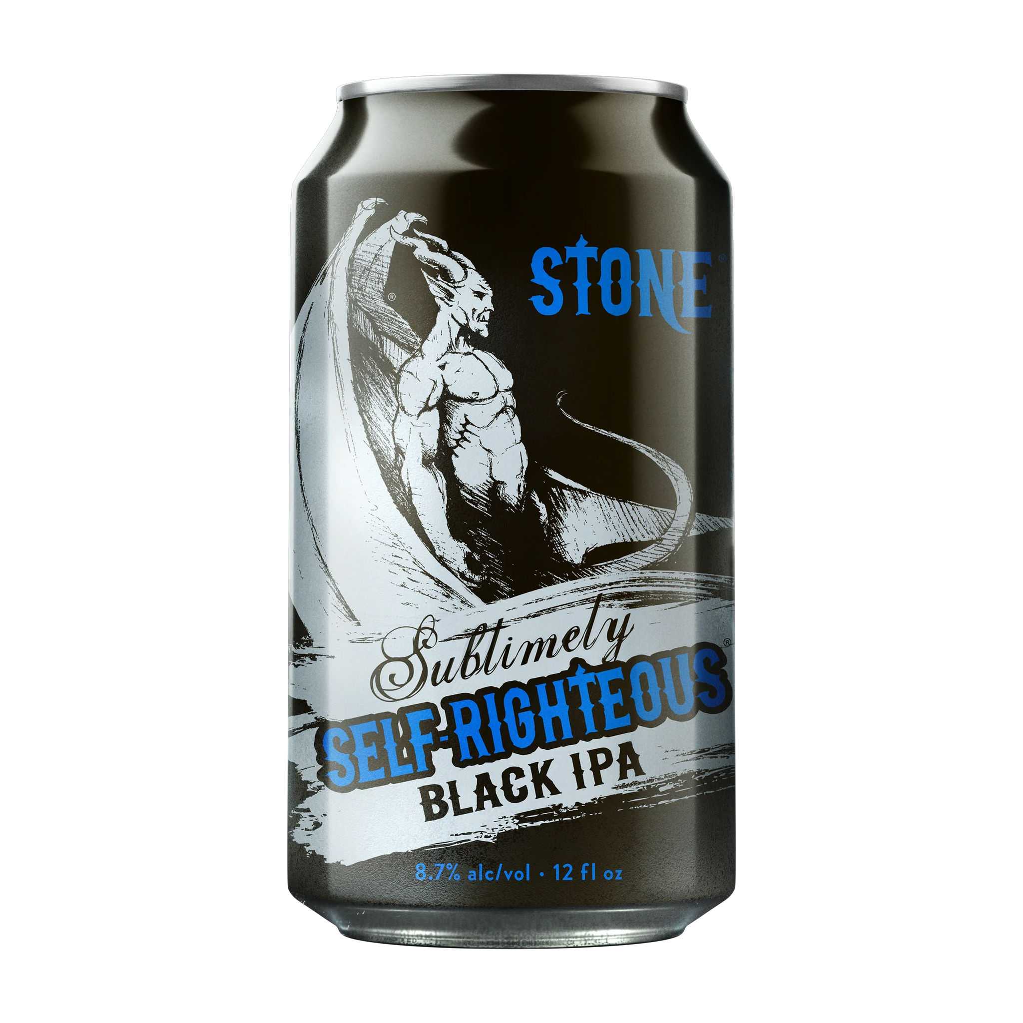 STONE SUBLIMELY SELF-RIGHTEOUS BLACK IPA 12OZ 6PK CANS