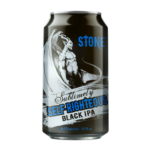 STONE SUBLIMELY SELF-RIGHTEOUS BLACK IPA 12OZ 6PK CANS