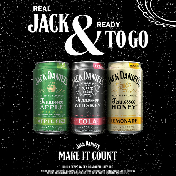 Jack Daniels Whiskey Honey & Lemonade 4pk Can - Luekens Wine & Spirits